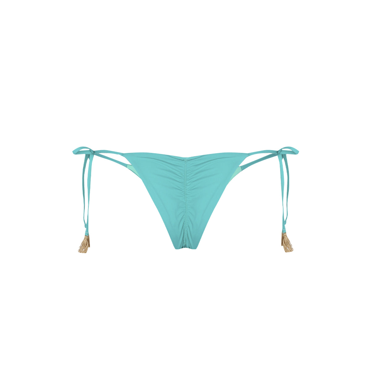 Mare Bottom Turquoise Crochet Beige