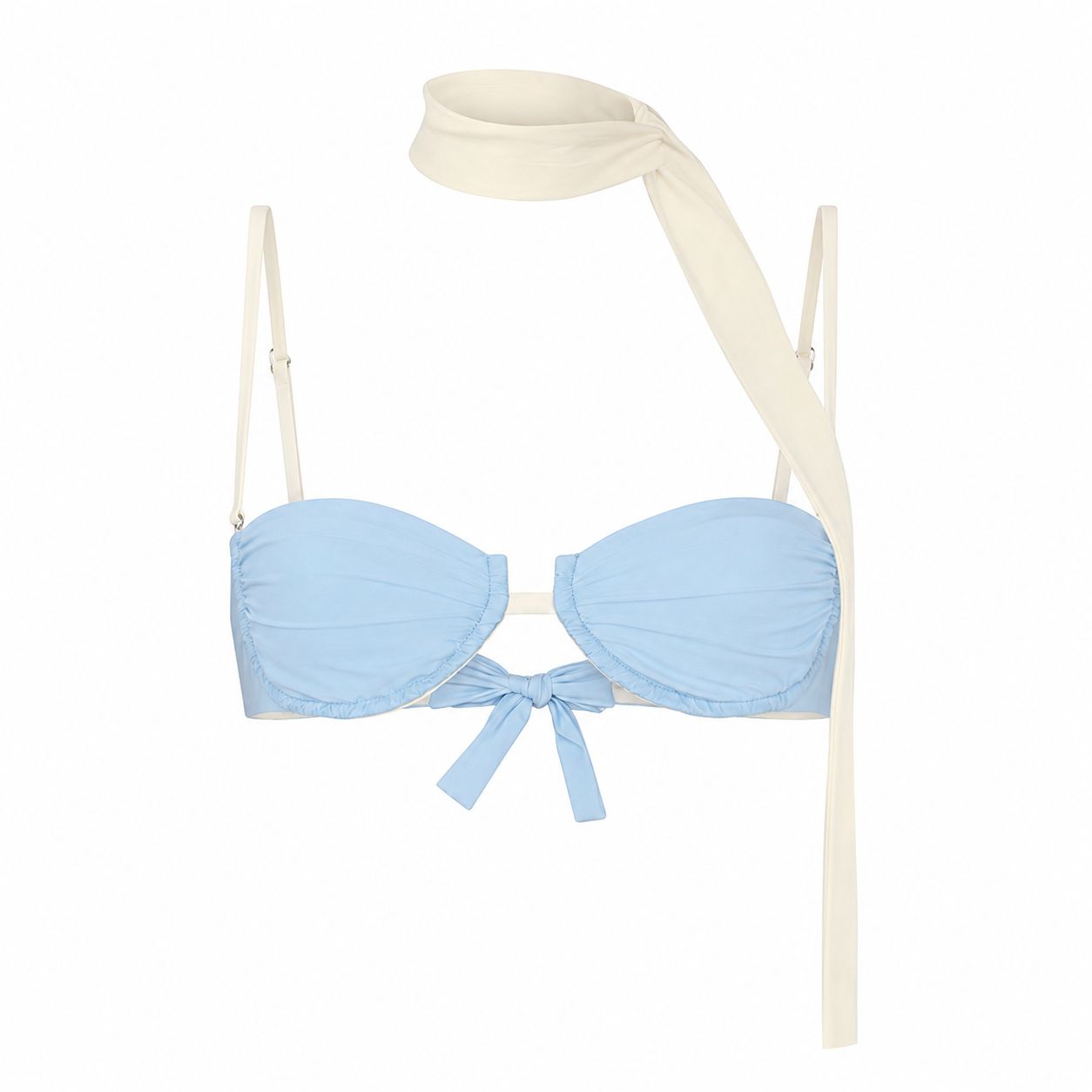 Capri Bra Baby Blue/ White